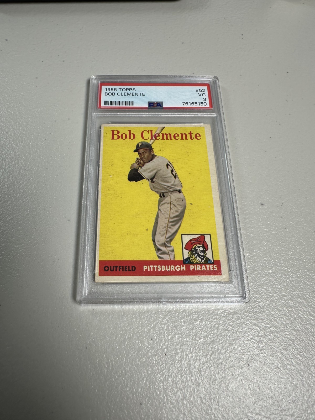 1958 Topps Bob Clemente #52 PSA 3 VG Roberto Pirates