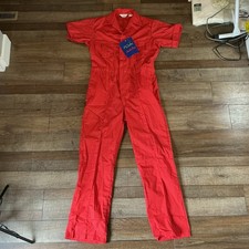 Walls Master Made Mens 42 Tall Red Short Sleeve Coverall Workwear NWT USA 7G6