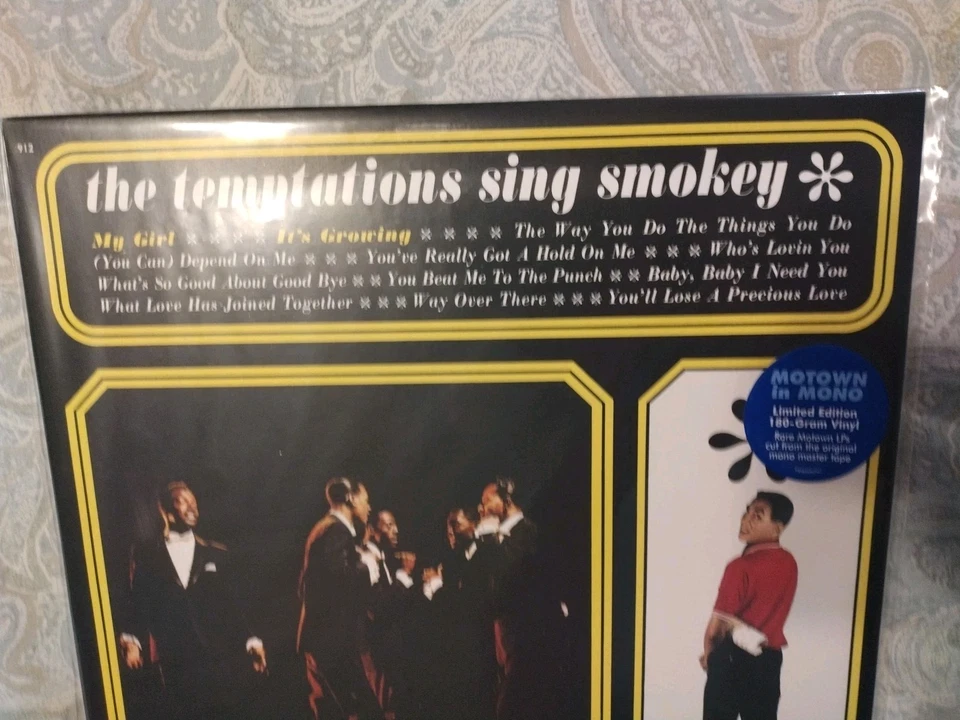 New LP The Temptations Sing Smokey by The Temptations Mono Record 2021 180 Gram - Image 2 of 4