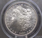 1890 "S" Morgan SILVER Dollar $1 PCGS MS63 #717 Uncirculated San Francisco ECC&C