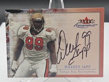 2000 Fleer Tradition Warren Sapp Autographics Auto #NNO Titans