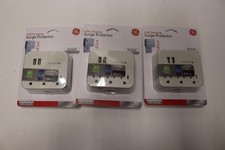 3x Lot GE 3 Outlet 2 USB Port Surge Protector