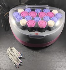 Remington Ionic Conditioning Hair Setter 20 Velvet Hair Rollers W/ 20 Pins Works