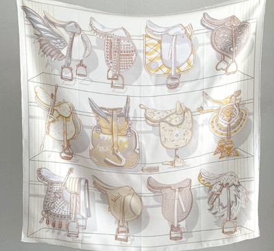 Pure 18Momme Twill Silk Wrap Scarf Bandanna Square Shawl Saddle World Print 35''