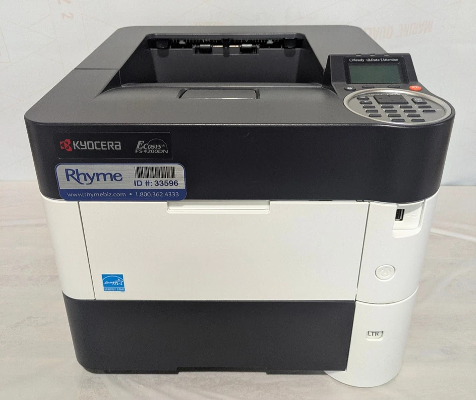 Kyocera Ecosys FS-4200DN Monochrome Laser Printer Duplex Network Commercial - Image 2 of 4