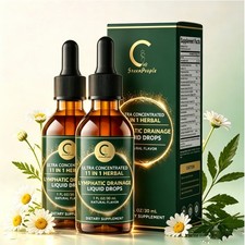 60ML Lymphatic Drainage Drops - Lymph Detox Cleanse For Immune Support - 2 Fl Oz