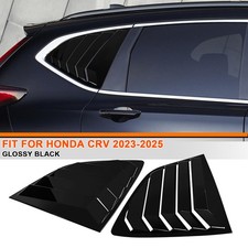 For 2023 Honda Cr-v Crv Glossy Black Rear Window Shutter Louvers Cover Trim
