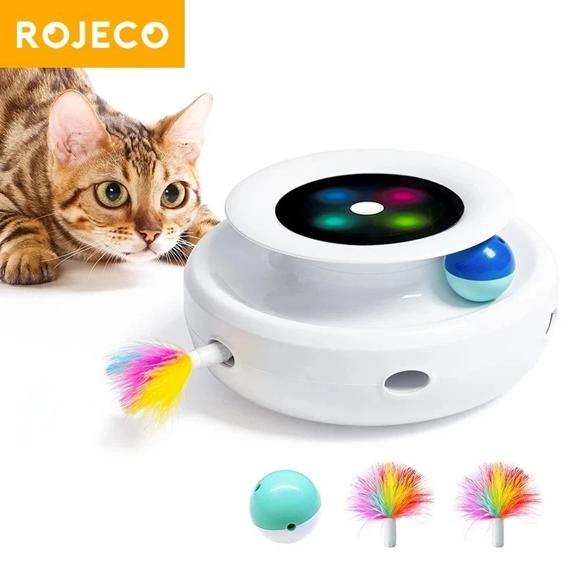 2 in 1 Smart Cat Toys Automatic Feather Fun Ball Toy Set for Cat Dog 5 Modes Ele
Opens in a new wind