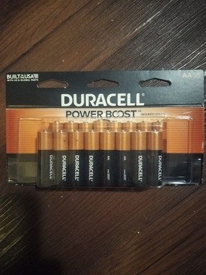 NEW Duracell Coppertop AA Alkaline Batteries, Pack of 16 Batteries-Power Boost