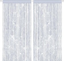 2PCS Beaded Door Curtain 100 x 200cm Door Fly Screen Curtain Fly Screens for Do