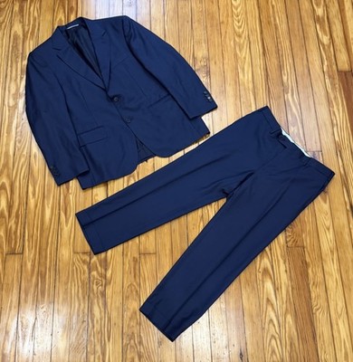 Canali Fodera 2pc Suit Men Blue Size 42 Jacket & Pants (34x28) Made In Italy