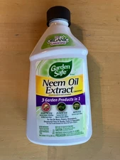 EPA 70051-2-39609 Garden Safe Neem Oil Extract Concentrate 10 Oz Insecticide