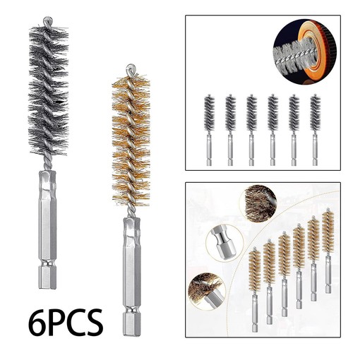 Lot De 2 Brosses à Alésage Pour Perceuse En Acier Inoxydable - Neuves