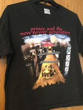 Prince & The New Power Generation - 1993 Single Stitch Black Shirt  XL - Brockum