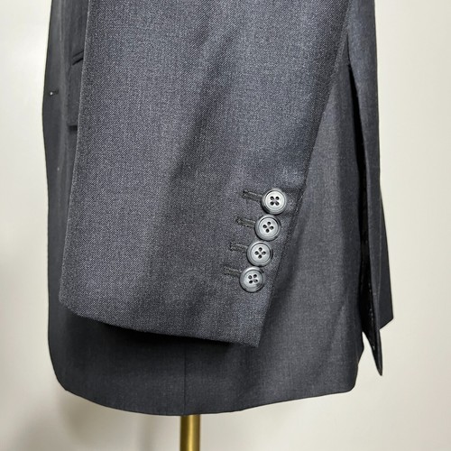 Custom Tailored Dormeuil Amadeus Blazer Mens Solid Gray 42L - Picture 5 of 12