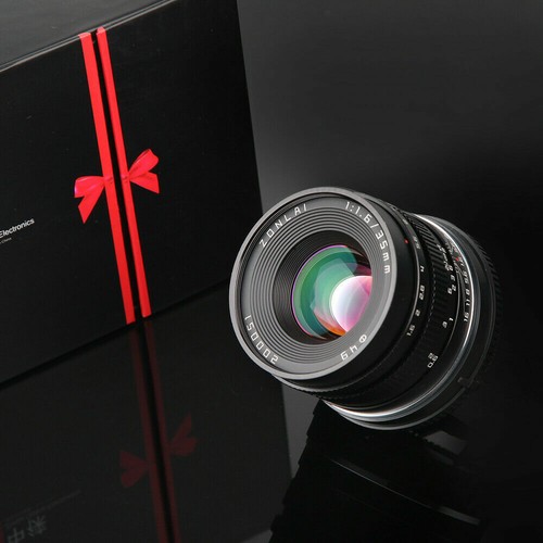 Zonlai 35mm F1.6 Manual Prime Lens for Canon EFM Fuji X Sony E M4/3 Mirrorless - Picture 8 of 9