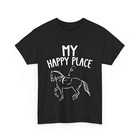 Horse Rider Shirt, Horseback Riding My Happy Place Equestrian Lovers T-shirt