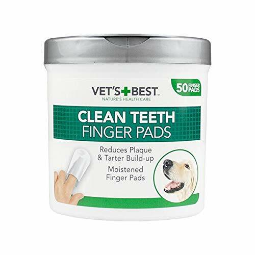 Vet's Best Teeth Cleaning Finger Pads for Dogs 50 Pads for sale