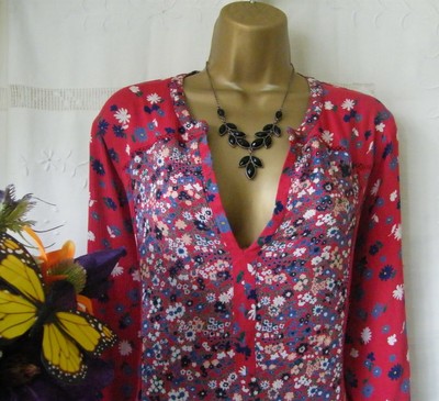 monsoon red floral dress