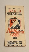 FEB 9 1982 NHL HOCKEY ALL STAR GAME TICKET WAYNE GRETZKY 1ST EVER ALL STAR GOAL