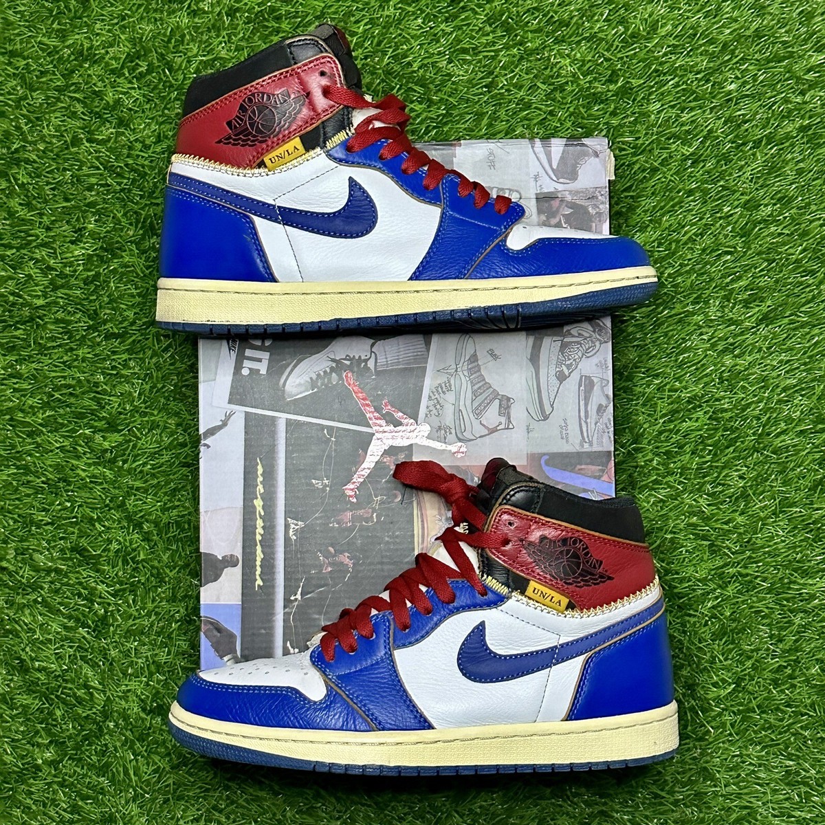 Size 7.5 Mens Jordan 1 Retro NRG x Union LA High Storm Blue
