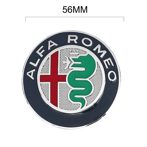 4x 56MM Rot Schwarz Nabendeckel Aufkleber Radkappe Emblem Sticker Für ALFA ROMEO - Bild 3 von 11