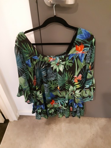 EUC Plus Size Virtuelle by Taking Shape Colourful Top Size 14 Cami Included - Picture 2 of 2