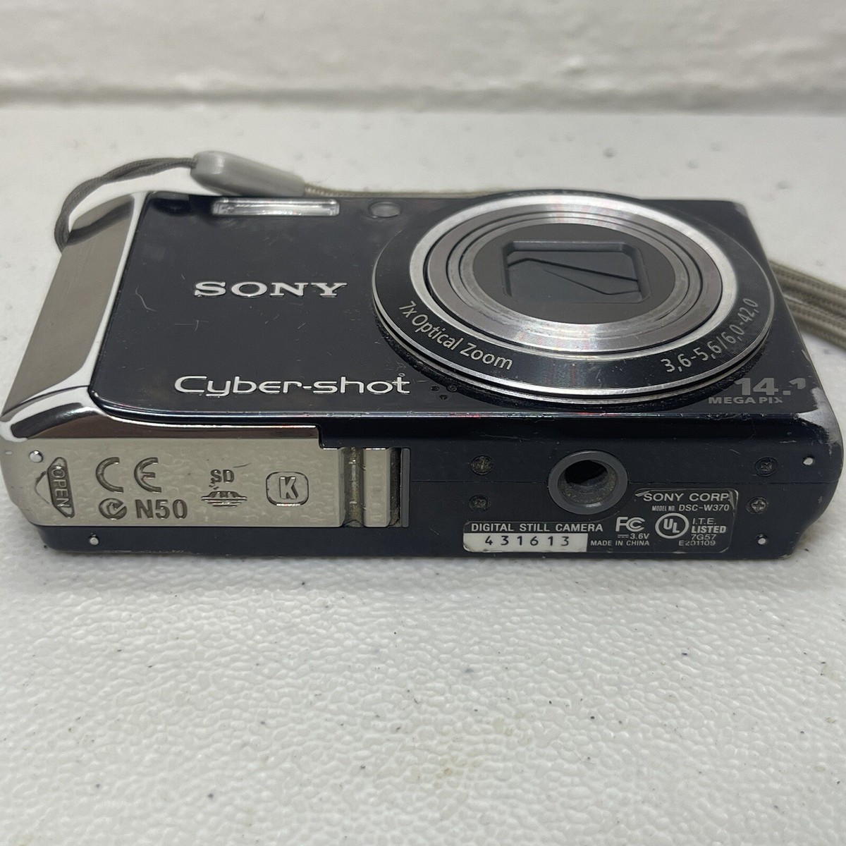 Sony Cyber-shot DSC-W370 14.1MP Digital Camera - Silver for