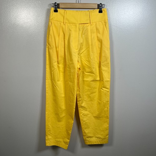 Anthropologie Exquise Barrel-Leg Chinos Size XS Pleated Work Casual High Rise
