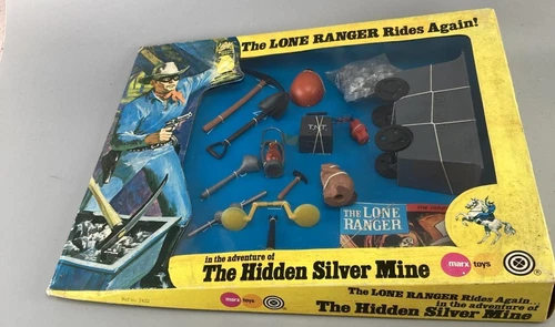 *VINTAGE* 1973 MARX TOYS THE LONE RANGER RIDES AGAIN "THE HIDDEN SILVER MINE"