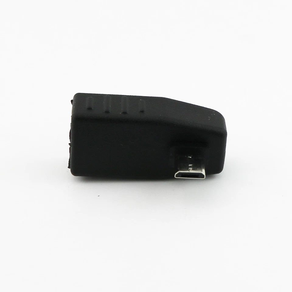 USB 2.0 A Female To Left Angle Micro USB 5 Pin B Male OTG Host Adapter Connector - Image 4 of 4