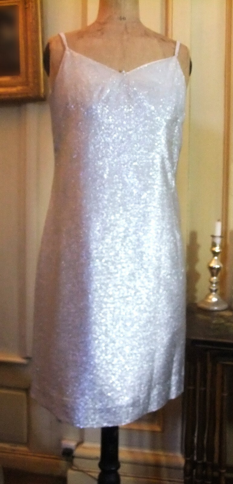 Vestido de Noche Vintage De Lame Años 60 - Colada Vintage