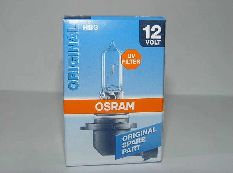 💡 Bombillas Halógenas OSRAM +150% HB3 (9005) – Doble, 1700 Lúmenes, 3200K, Legales En Carretera
