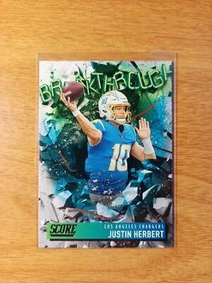JUSTIN HERBERT 2021 PANINI SCORE 