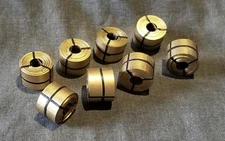 LMH 8712 Detail Part STEEL COIL Car Truck Load GOLD Golden 8 Coils 60" w x 7' HO