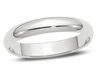 Gold Wedding Band Ring Ladies or Mens 14K White