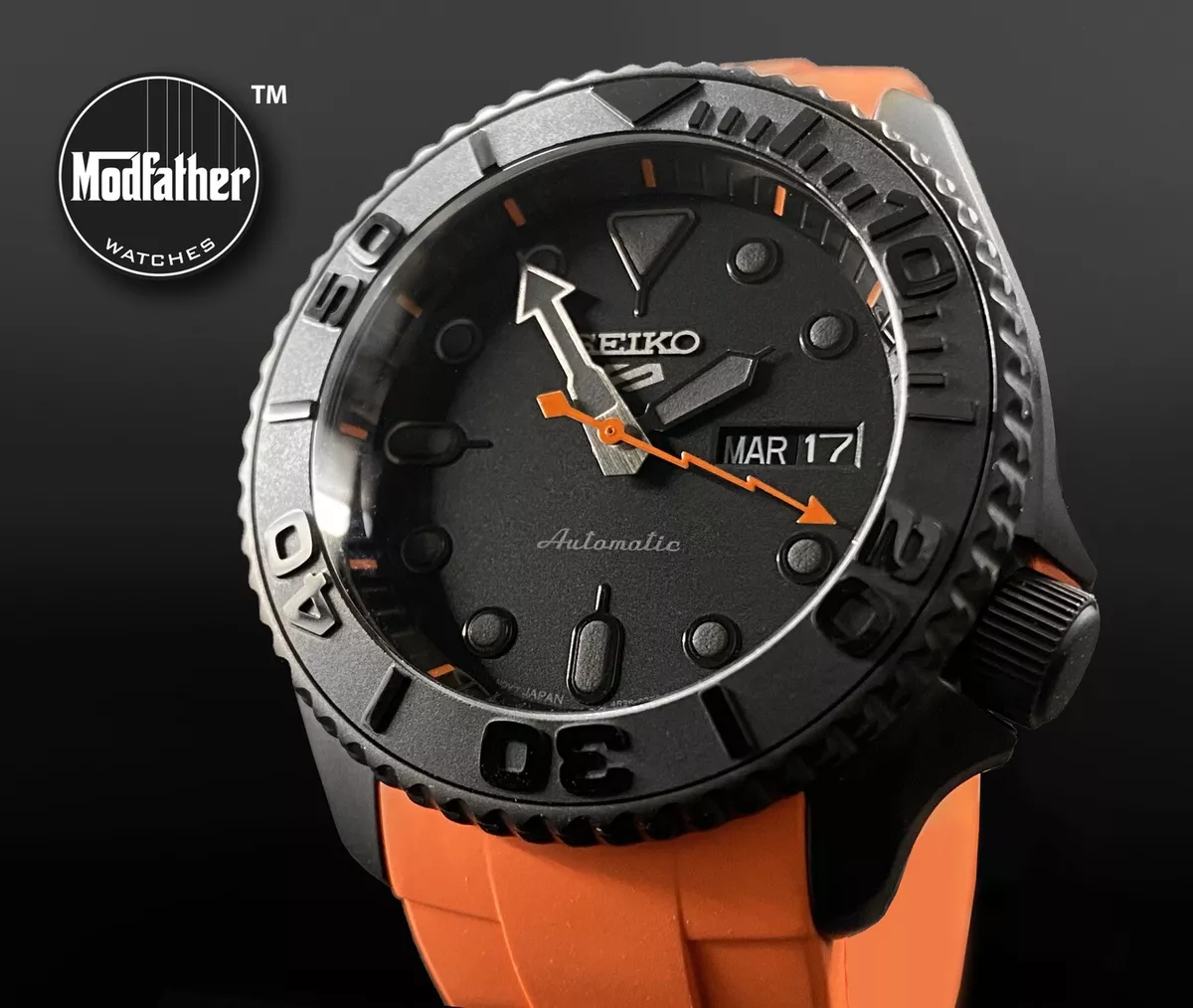 OEM Seiko SRPD79 Custom Mod Sapphire Glass Ceramic Insert