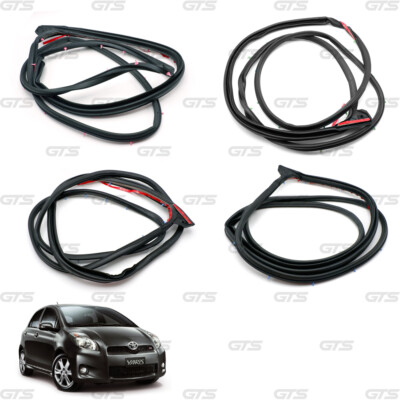 2006-2009 Toyota Yaris Vitz Hatchback Set of 4 4dr Door Rubber