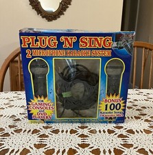 Emerson Plug  N  Play 2 Microphone Karaoke System with 100 Karaoke Songs