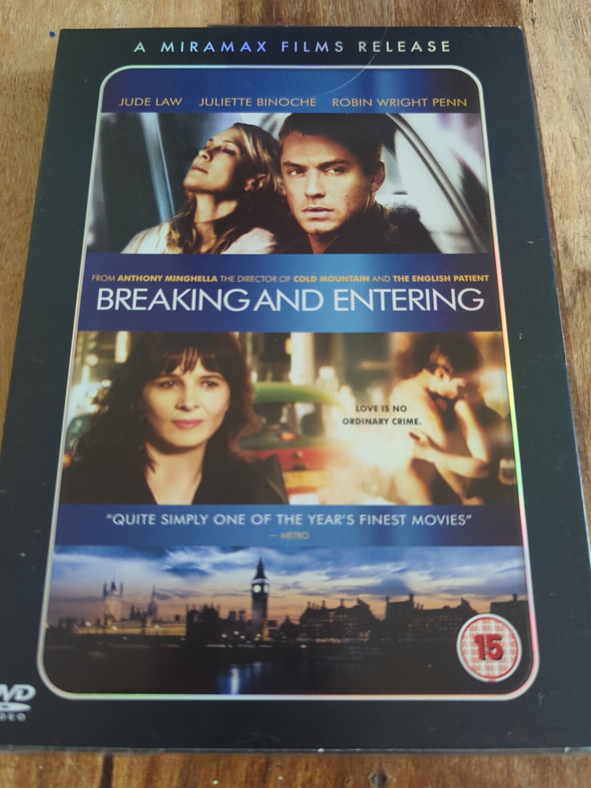 Breaking And Enterin DVD Drama (2007) Jude Law *New and Sealed*