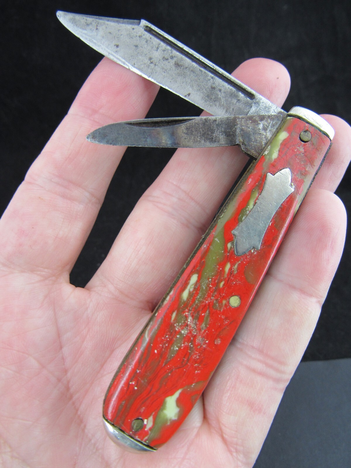 rare pocket knife vintage FAIRMONT CUTLERY CO NY City USA two blade