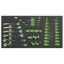 Sealey S01274 Tool Tray with Specialised Spanner Set 30pc - Metric SSF