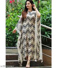 Indian Women Rayon Printed Kaftan women for Girls
