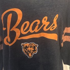 Chicago Bears NFL Team Apparel 3/4 Length Sleeve T-shirt Women’s XL