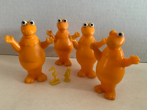SET 4 BOXEN KAUGUMMI TF1 BELOKAPI - FIGUR CASIMIR - VINTAGE ORANGE