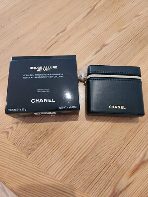 CHANEL LIMITED EDITION ROUGE ALLURE VELVET LES PERLES 448, 458, 459, 467 Set 4tlg