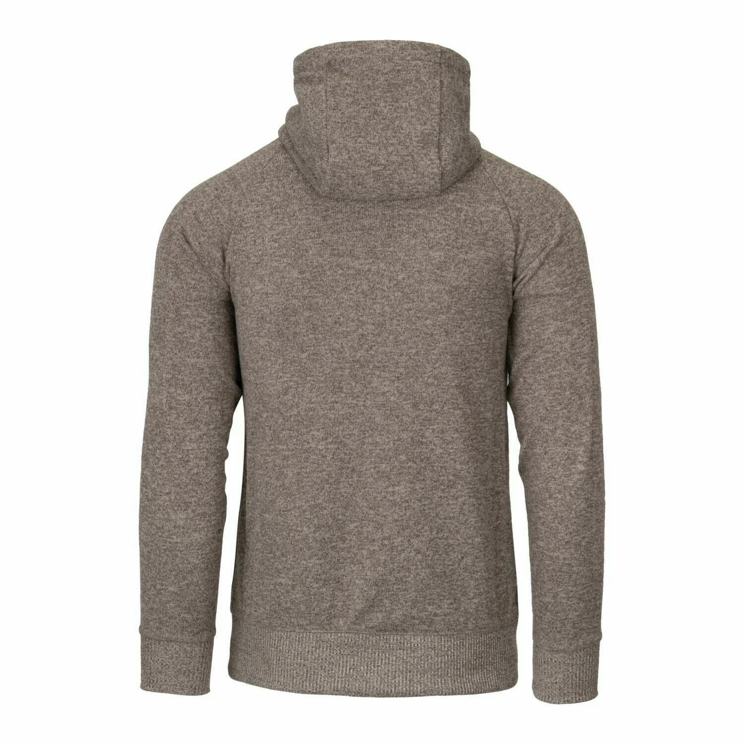 SACAI Felpa con cappuccio tattica coperta Helikon Tex cerniera intera marrone chiaro melange