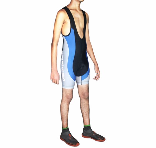 New Men's Cycling 3D Bib Shorts Bicycle Compression Lycra Padded Tights Pants - Picture 4 of 7