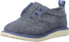 TOMS Blue Chambray Tiny Brogue DR Lace 10009224 Size: 4 toddler