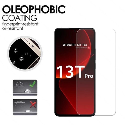 2 x verre de protection film verre pour Xiaomi 13T/13T Pro 5G écran film blindé Full 9H - Photo 6 sur 8